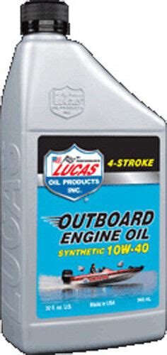 Lucas Outboard Engine Oil Synthetic W Qt Part Ebay