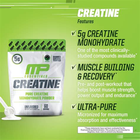 Muscle Pharm Essentials Creatine Unflavored Ultra Pure Creatine