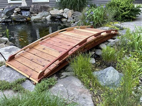 Pond Bridge Garden Bridge Japanese Koi Japanese Gardens Custom