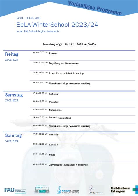 Bela Winterschool Mkg Chirurgie Uniklinikum Erlangen