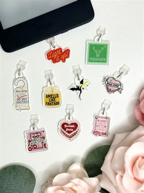 Kindle Charms Kindle Accessories Bookish Gifts Mini Keychains Phone ...