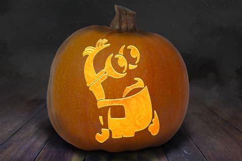 Minion Pumpkin Stencils: 22 Amazing Printable Pumpkin Templates