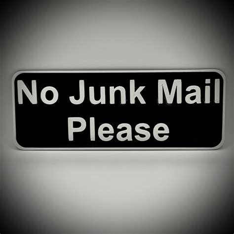 No Junk Mail Sign by cwlewis11 | Download free STL model | Printables.com