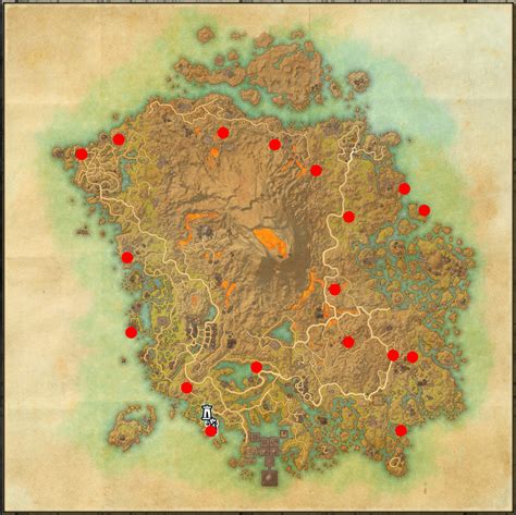 The Elder Scrolls Online Morrowind Skyshard Location Map For