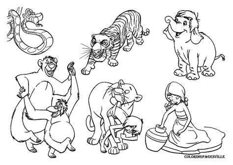 The Jungle Book Coloring Page Coloring Home