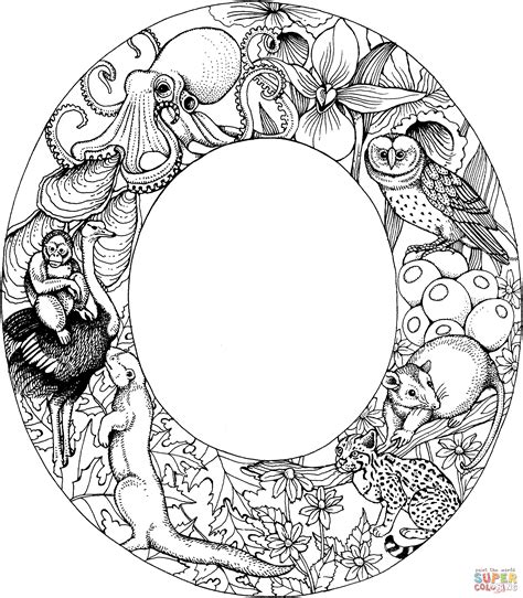 O Coloring Page