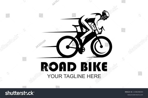 Road Bike Logo Free Vector Stock Vector Royalty Free 2198298593