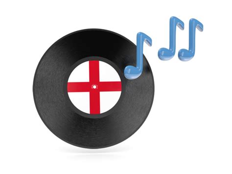 Music icon. Illustration of flag of England