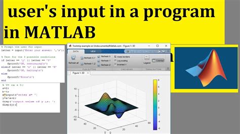 Input And Output Commands In Matlab User Input Matlab Function How