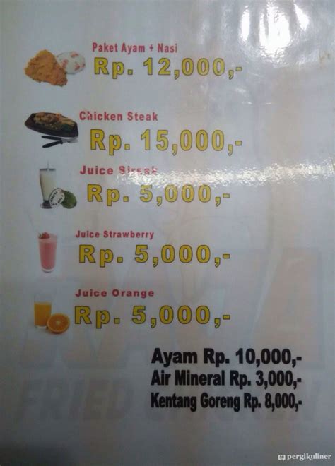 Selalu Diperbarui Menu Raja Fried Chicken Cinere Depok