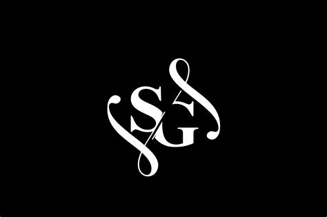 Sg Monogram Logo Design V By Vectorseller Thehungryjpeg