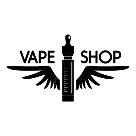 Logotipo Da Loja Vape Das Asas PNG Fundo Nuvem Placa Imagem PNG E