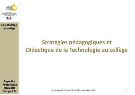 PDF Stratégies pédagogiques et Didactique de la Stratégies