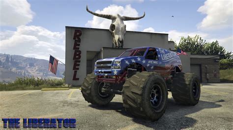 GTA 5 Monster Truck The Liberator Location Gameplay PS4 YouTube