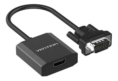 Cable Adaptador Vga Macho A Hdmi Hembra Vention MercadoLibre