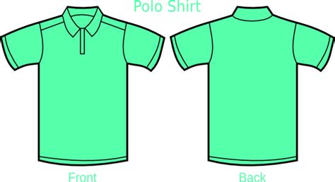 Mint Green Polo Shirt Clip Art at Clker.com - vector clip art online ...