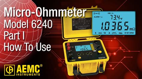 Aemc Micro Ohmmeter Part Usage And Capabilities Youtube