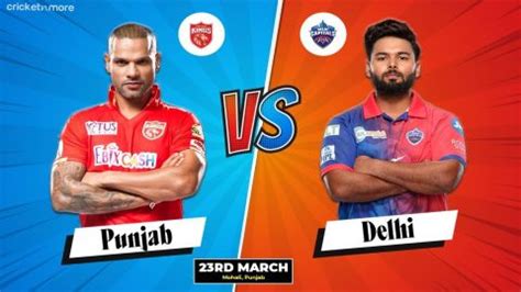 Delhi Capitals Vs Punjab Kings T Th Match Live Score At Maharaja