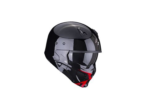 Prilba Scorpion Covert X Tanker Black Red Motomix