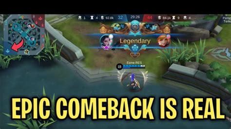 Ketika Hanabi Bermain Di Rank Mytic Epic Comeback MOBILE LEGEND