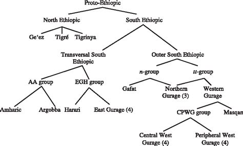 Figure 5 from The Subgrouping of the Semitic Languages | Semantic Scholar