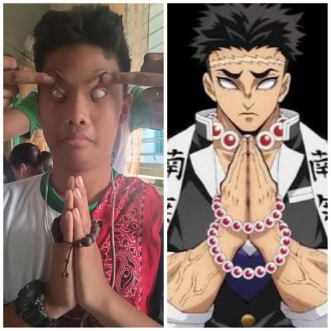 Stone Hashira- Gyomei Himejima (Low Budget Cosplay) : r/Animemes