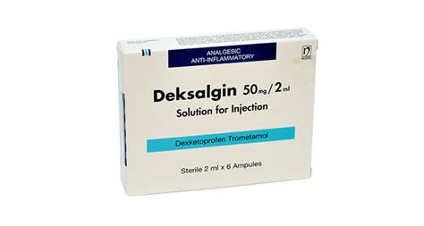 Deksalgin 50mg/2ml 6 Ampoules Solution For Injection | Drugs | Our Products