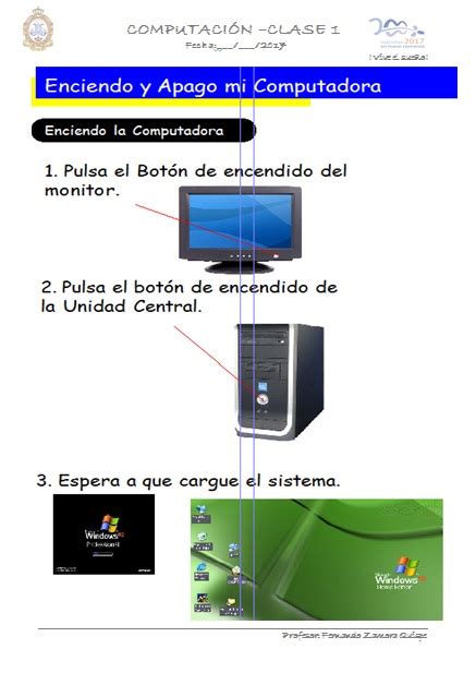 ACTIVIDAD 3 18 4 17 Y 19 4 17 Encender Y Apagar La PC Compumch