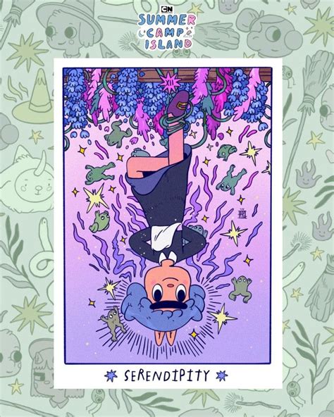 Summer Camp Island Tarot Card En Campamento De Verano Arte