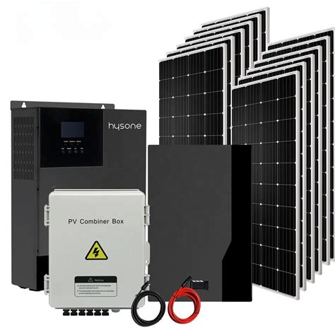 Syst Me De Panneaux Solaires Hors R Seau Avec Batterie Lifepo4 Panneau