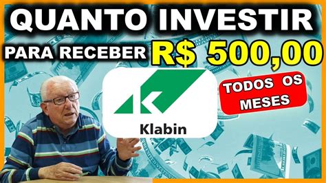 Klabin Quanto Investir Para Receber R Por M S Youtube