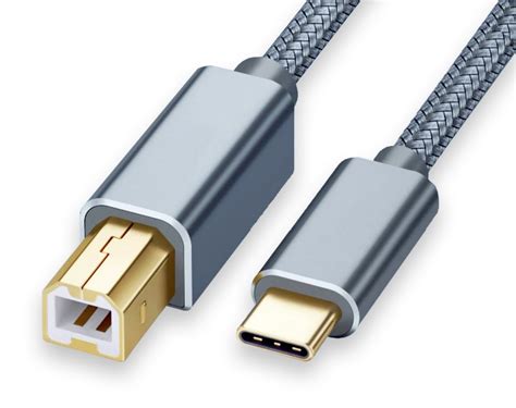 Premium 2m USB-C Printer Cable (USB-C to USB 2.0 Type-B Cable)