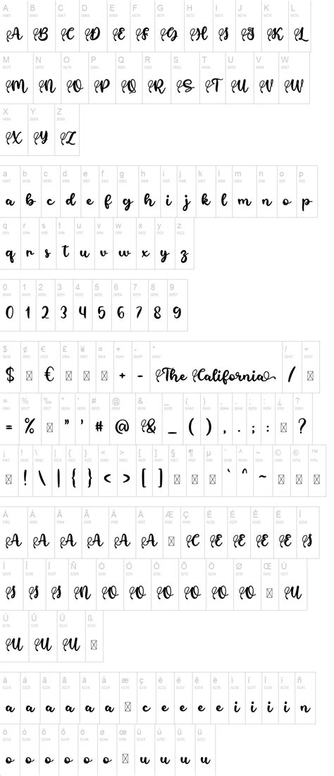 The California Font | dafont.com