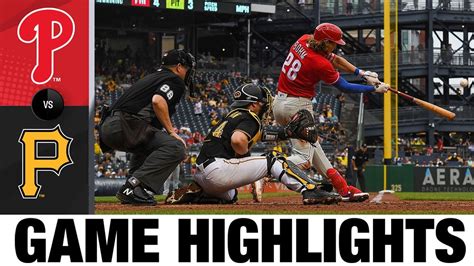 Phillies Vs Pirates Game Highlights 73122 Mlb Highlights Youtube