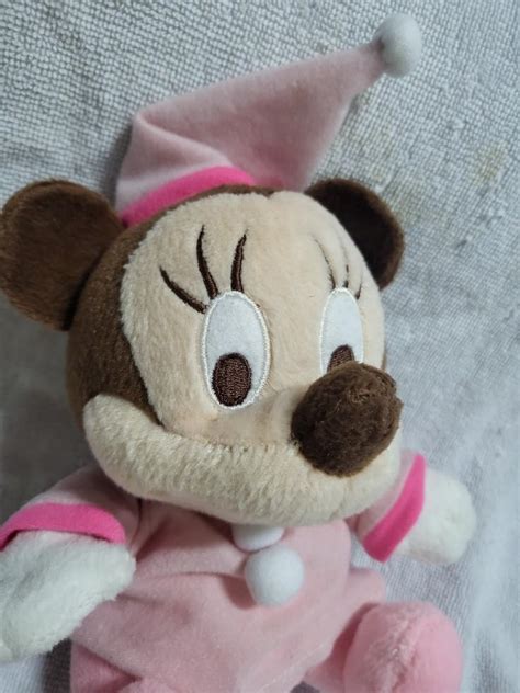 Authentic Disney Naptime Minnie Mouse In Baby Pink Pajamas Plush Soft