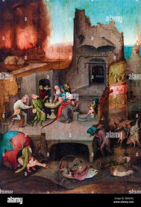 Versuchung Des Heiligen Antonius Gem Lde Von Hieronymus Bosch Um