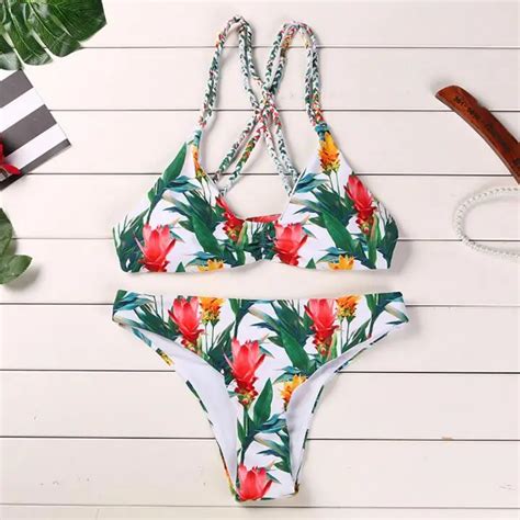 Bikinis Women 2018 Irregular Women Swimsuits Brazilian Bikini Push Up