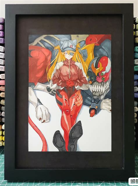 Happy S EVA Asuka Langley Soryu Hot Sexy Hand Drawing With Marker