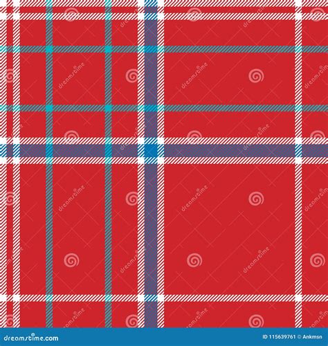 Red Background Check Fabric Texture Seamless Pattern Stock Vector ...