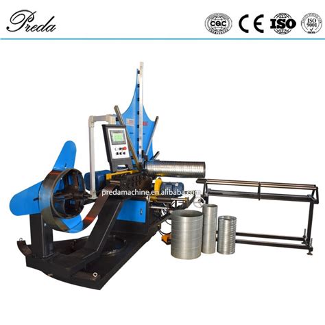 Fexible Mold Heads Spiral Pipe Making Machine Sheet Spiral Duct Forming