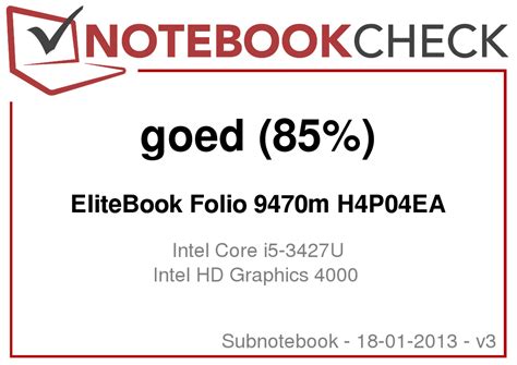 Testrapport Hp Elitebook Folio M Ultrabook Notebookcheck Nl