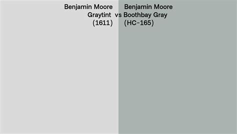 Benjamin Moore Graytint Vs Boothbay Gray Side By Side Comparison