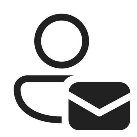 Person Mail Regular User Interface And Gesture Icons