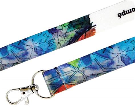 Dye Sublimation Lanyards Smooth Lanyards With A Full Colour Print