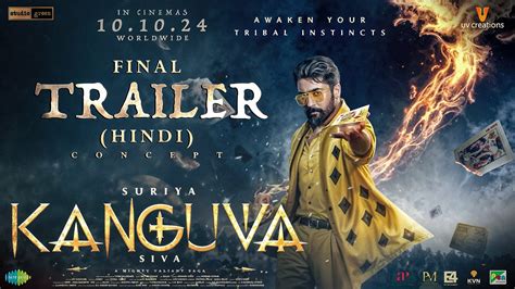 Kanguva Release Trailer Hindi Suriya Disha Patani Bobby Deol