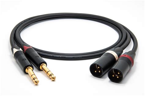 Mogami Quad Stereo Pair L R Cables Neutrik Gold Mm Trs Xlr