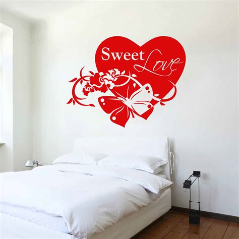 Stickers Coeur Sweet Love Chambre Autocollant Muraux Et Deco