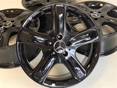 19 Oem Rims Wheels Mercedes Benz Ml320 350 250 400 Bluetec 550 New Black Gloss Ebay