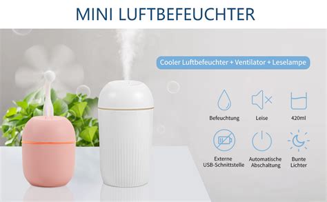 Luftbefeuchter Ml Ultraschall Usb Desktop Mini Air Humidifier Mit