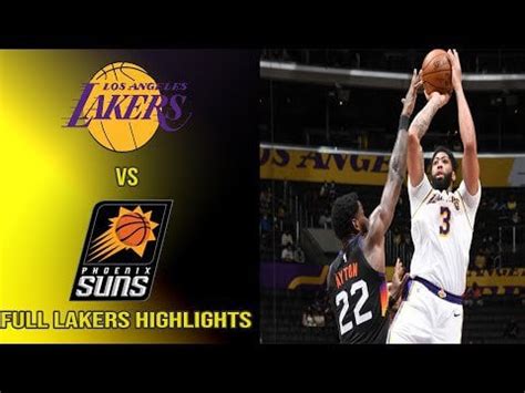 Lakers vs Suns | Lakers Highlights | 2020-2021 NBA Regular Season : lakers